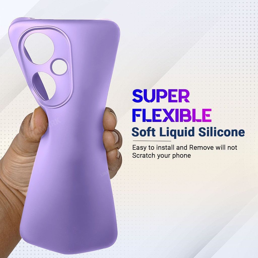 LIRAMARK Liquid Silicone Soft Back Cover Case for OnePlus Nord CE 3 Lite 5G / 1+Nord CE 3 Lite 5G