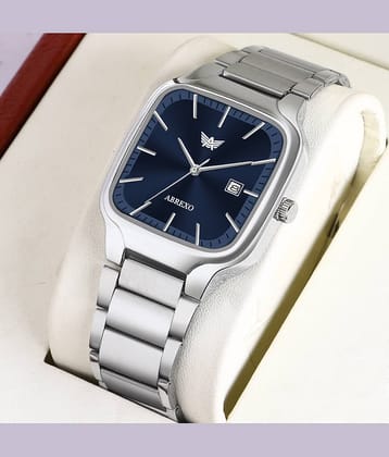 Abrexo Silver Stainless Steel Analog Men's Watch