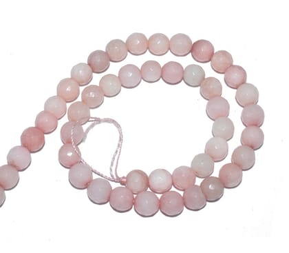 Gemstone Faceted Round Agate Loose Beads , (8 MM) , ZSUE-082-1 String  in 47 Pcs / 8 MM