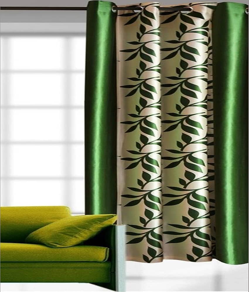 Sai Arpan Abstract Semi-Transparent Eyelet Curtain 5 ft ( Pack of 1 ) - Multi Color