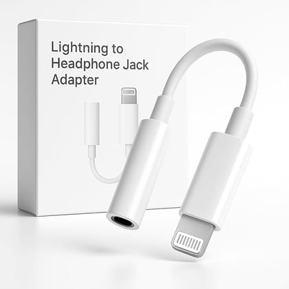 Lightning to 3.5mm Headphone Jack Adapter, 3.5mm Headphone AUX Audio Dongle Adapter for iPhone 17 16 15 14 13 12 11 Pro Max XS XR X 8, Support All iOS & Music Control