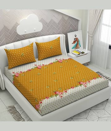 Apala Microfiber King Bedsheet ( Yellow )