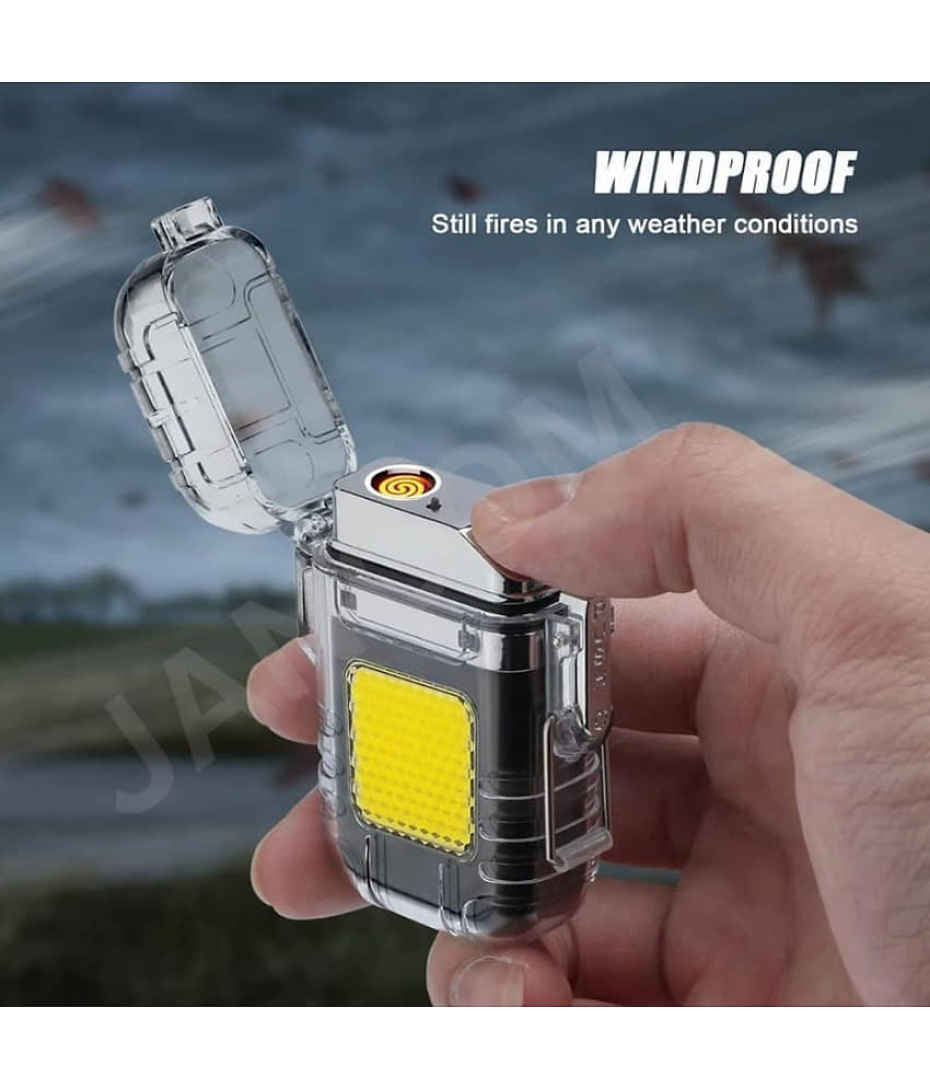 GM Impex Keychain with LED Light 2 in 1 Multicolor Hiking & Camping Lighter (Pack of 1)