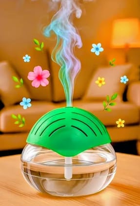 Portable Aroma Essential Oil Diffuser, Electric Water Vapor Humidifier.Green Leaf Design for Home and Office Portable Aroma Essential Oil Diffuser, Electric Water Vapor Humidifier.Green Leaf Design for Home and Office