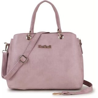 LAIK Premium PU Leather Handbags for Women Crossbody Bags for Women Top Handle Shoulder Bag Trendy Handbag for Women Adjustable Detachable Sling Strap Peach