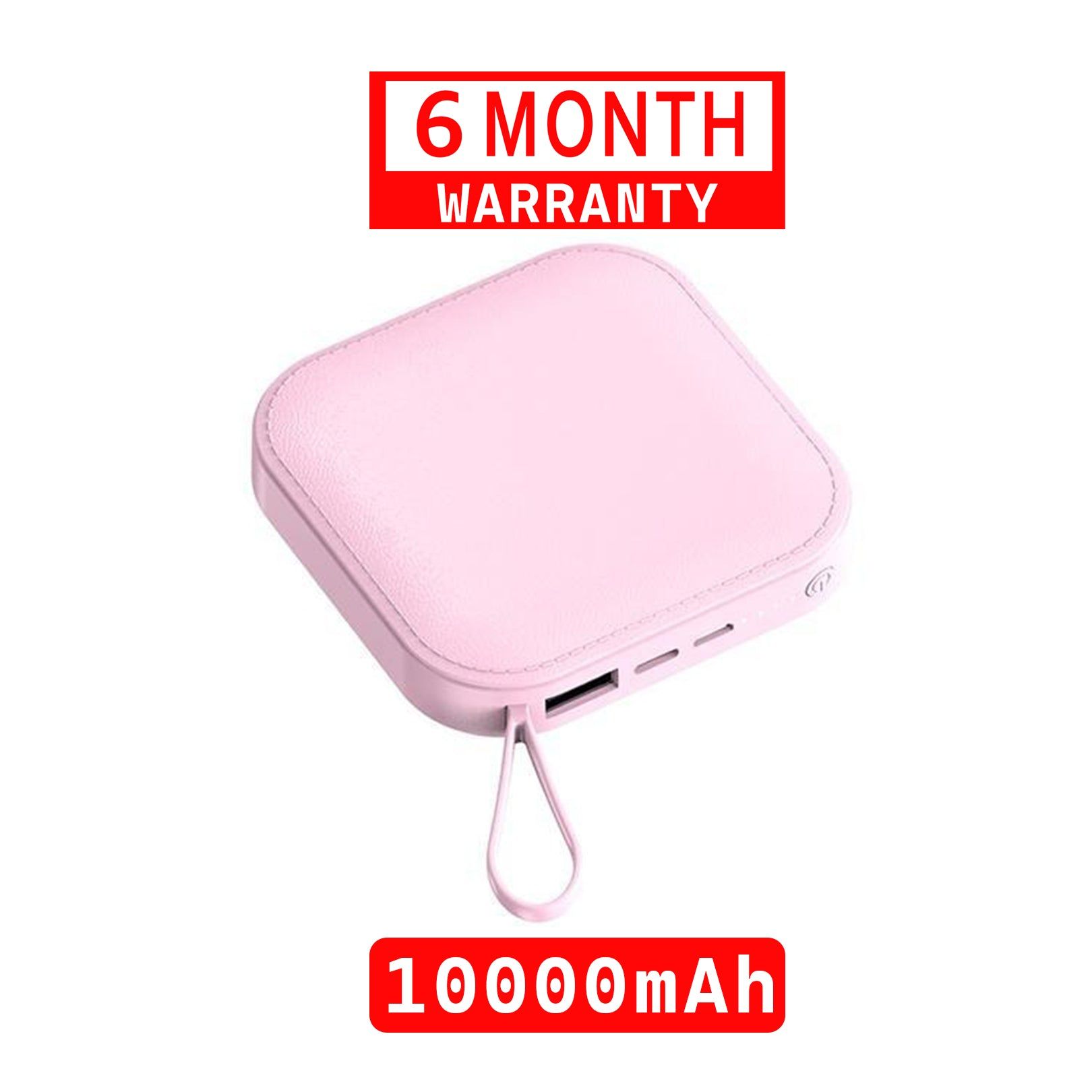 TexoVera 10000 mAh Power Bank 18W with Lithium ion Battery Pink (MINI-POWER-BANK) (6 Months Brand Warranty)