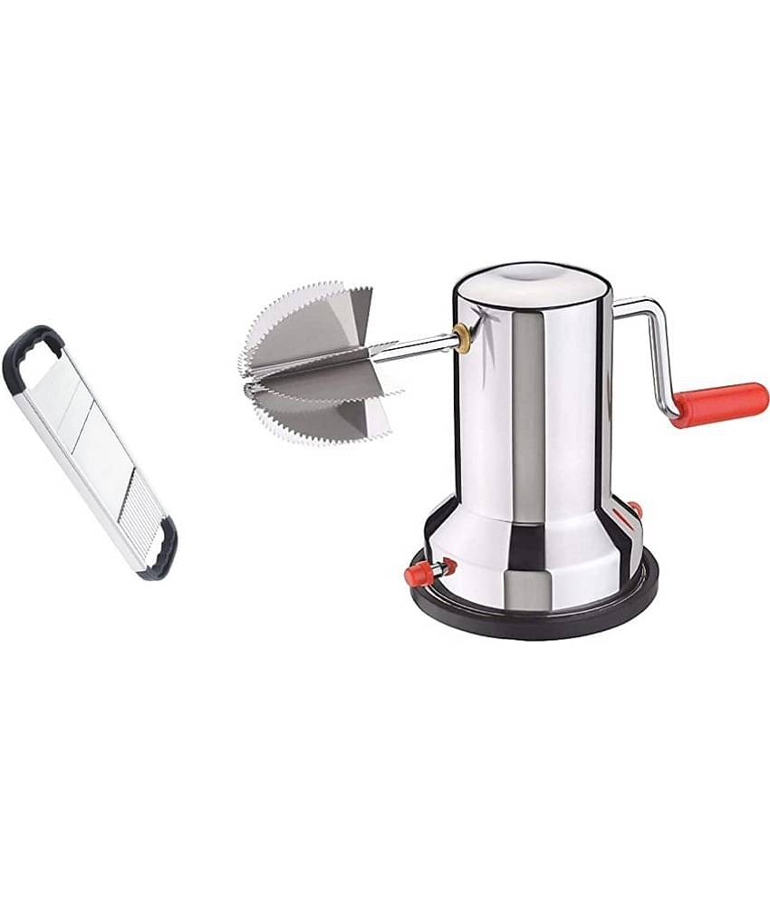 iview kitchenware - Stainless Steel Coconut Grater,Slicer ( Pack of 2 ) - Silver