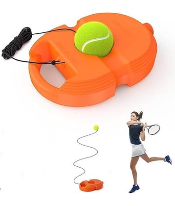 FEDIFU  Tennis Trainer Rebound Ball with String Solo Tennis Trainer Set Self Tennis Practice Ball with String Cricket Trainer Rebound Ball with Rope Fill Sand or Water