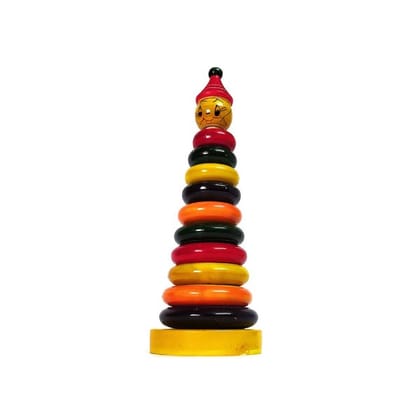 Wooden 10 Rings Joker Stacker