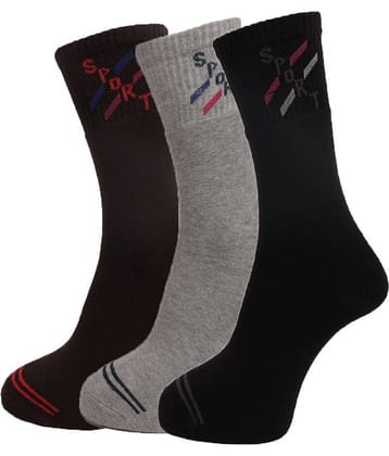 Dollar Socks Cotton Casual Full Length Socks Pack of 3