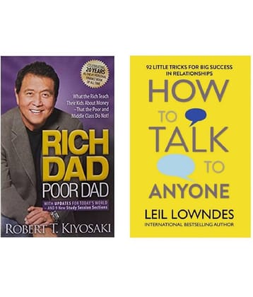 ( Combo Of 2 Pack ) Rich Dad Poor Dad & How to Talk to Anyone & - Paperback , English , Book - By Robert T Kiyosaki , Leil Lowndes