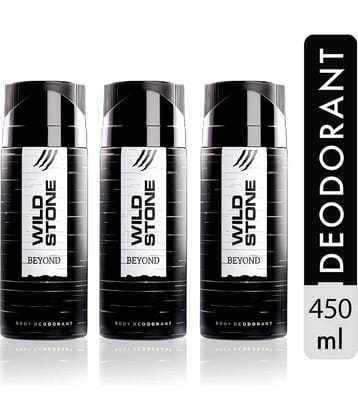 Wild Stone Beyond Deodorant Spray - For Men (450 ml, Pack of 3)