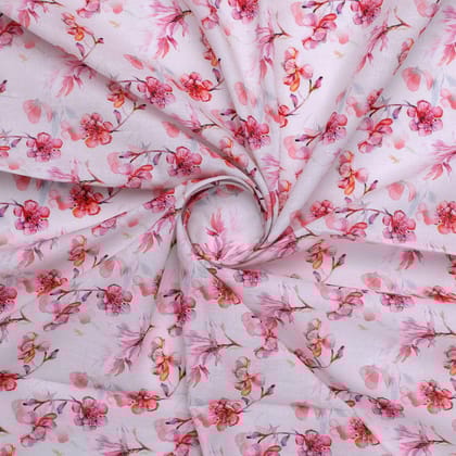 Morden Rainbow Chintz Floral Flower Digital Printed Fabric - Cotton