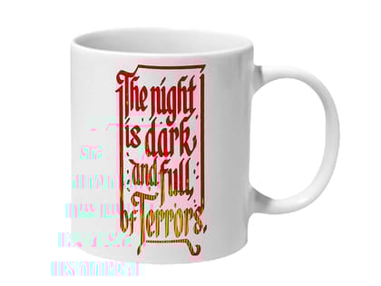 Multicolor Game Of Thrones The Night Is Dark And Full Of Terrors Fire Ceramic Mug