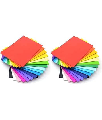 Eclet 200 pcs Color Sheets (20 Color x 10 Sheets Each) Copy Printing Papers/Art and Craft Paper A4 Sheets Double Sided Colored Origami Folding School, Office Stationery