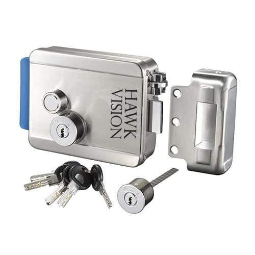 HAWKVISION HV-DL-202 Electronic Security Lock with 8 key  with Electronic-Control Unlocking Unit & Spring Adjusting Balance Unit Easy to install,  8 Keys Computerized in Offers- Grey