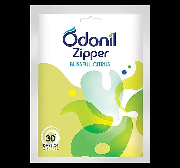 Odonil Zipper Blissful Citrus Air Freshener 10g