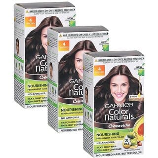 Garnier Naturals Cream Hair Color, Brown - Pack Of 3 (75ml)