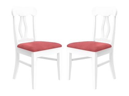 Ivana Fabric Dining Chair -Red (Set of 2)
