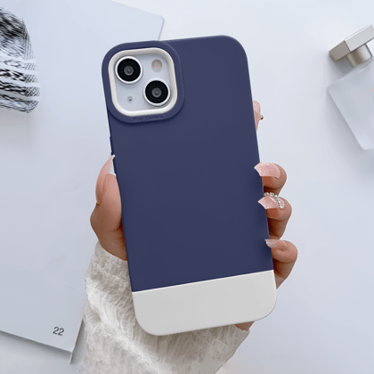 iPhone 14 Dual Colour Silicone Case-Blue