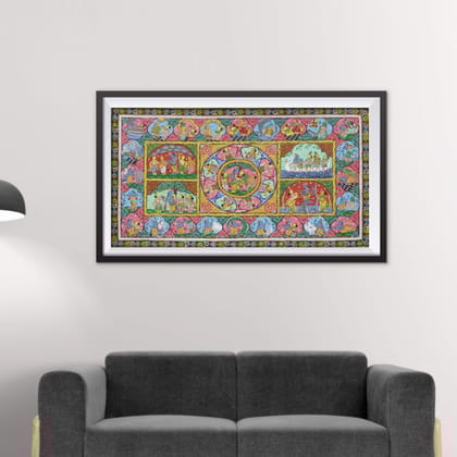 Patta Painting of Krishna Leela (Copy)