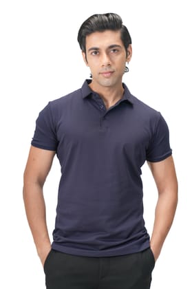 Absolute Cotton Polo - Pure Mercerised Cotton Polo-Midnight Navy / XS
