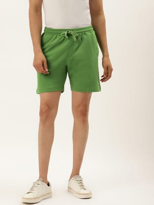 Mens Cotton Rich Lycra Printed Shorts-L