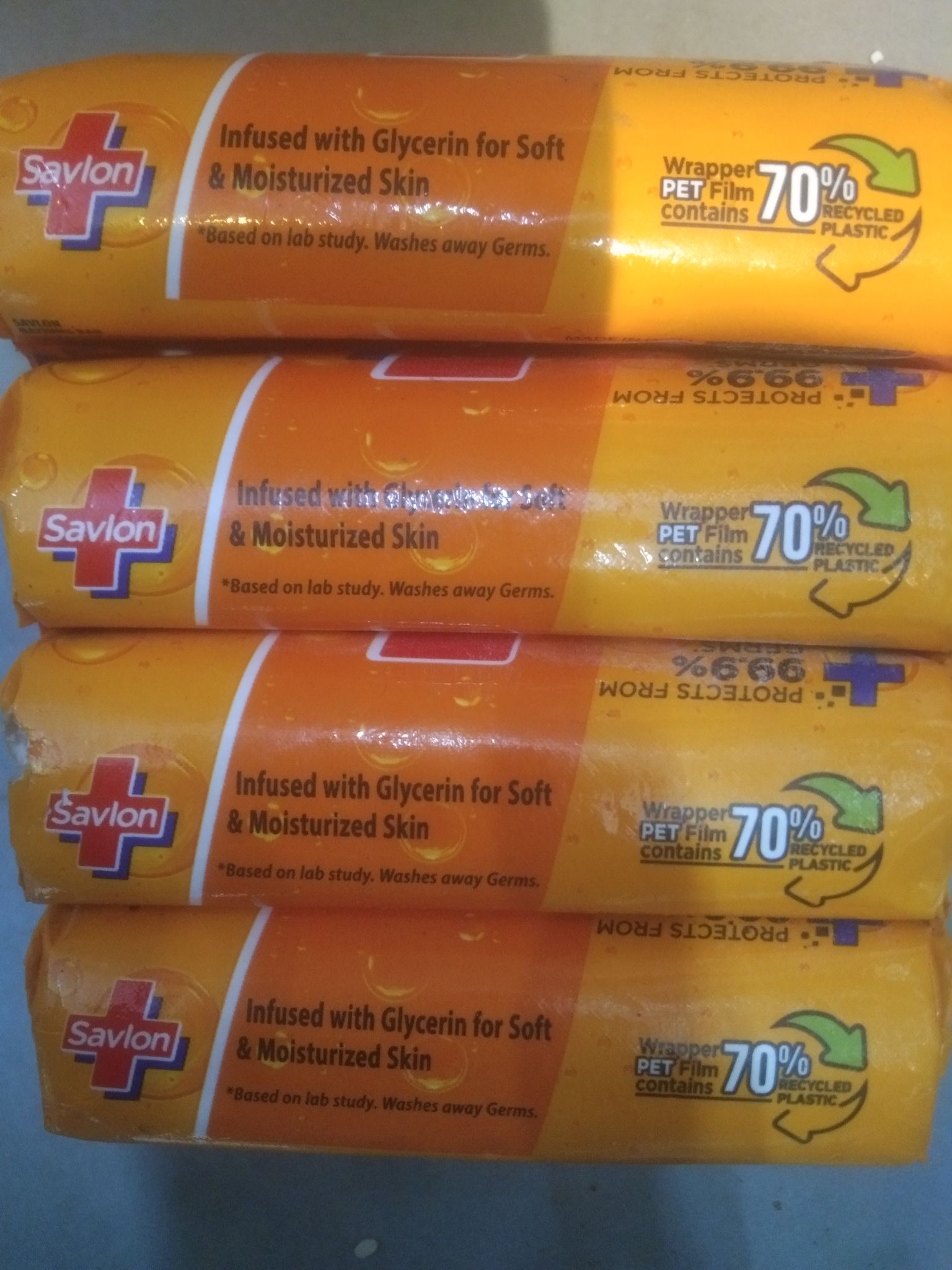 Savlon Natural origin Glycerin soap 125 g 3+1