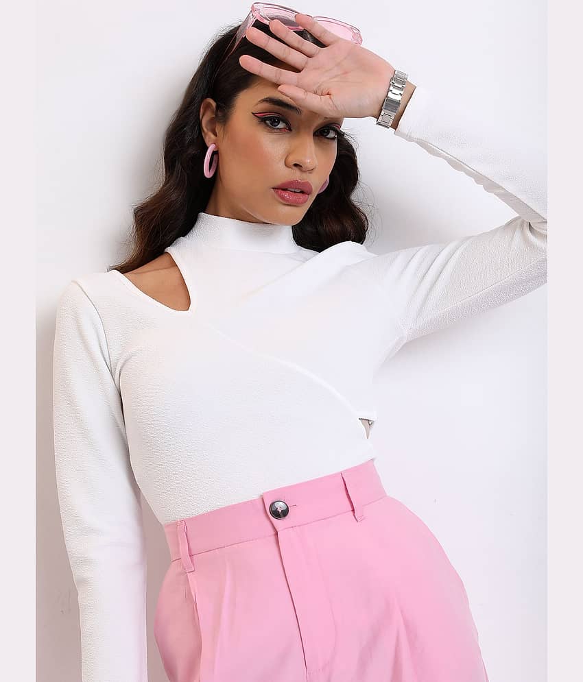 Ketch Women's Polyester Regular Top ( White )