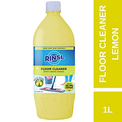 Rinsl Floor Cleaner - Lemon, Kills Germs, Removes Dirt, Stains, 1 L
