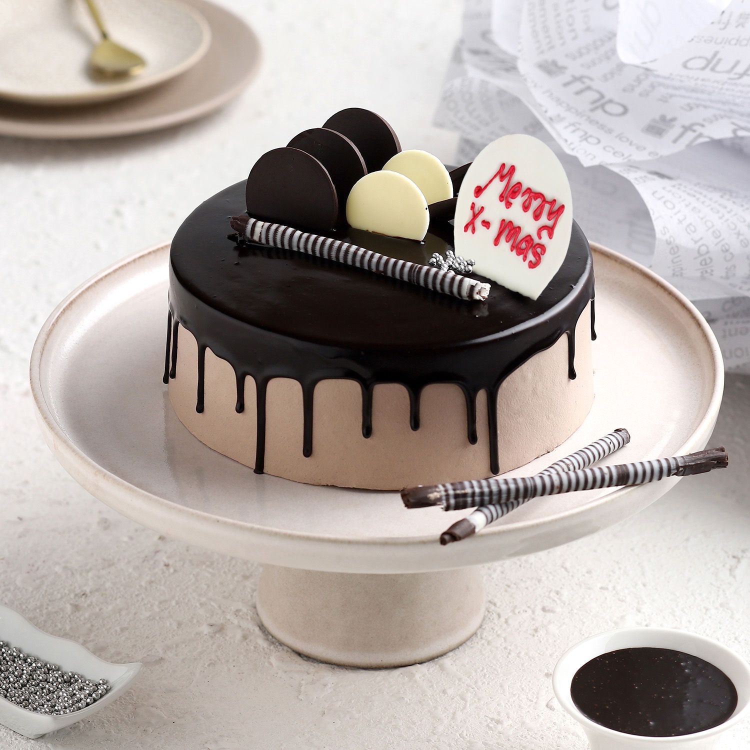 Christmas Chocolate Cake Half Kg