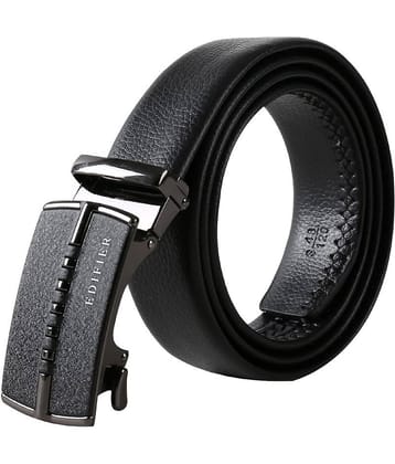 Edifier - Black Leather Men's Casual Belt ( Pack of 1 )