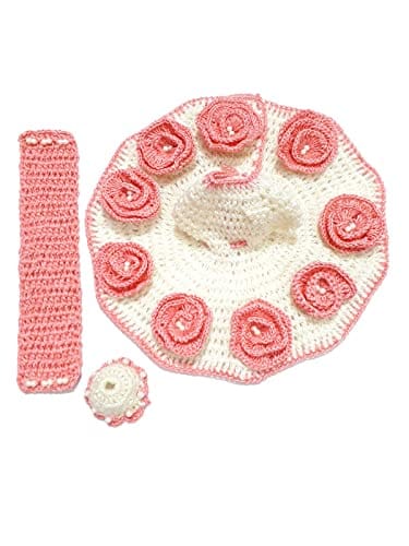 Laddu Gopal, Kanha ji, Bal Gopal, Ladoo Gopal Winter Woolen Dress with Cap and Muffler (4 Nos)