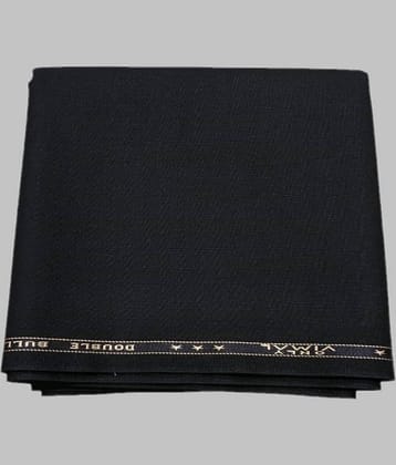 ONLY VIMAL Black Polyester Blend Men's Unstitched Pant Piece ( Pack of 1 )