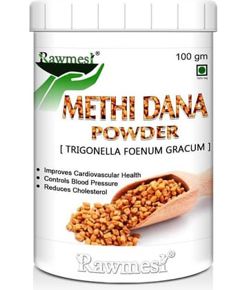 Rawmest Pure Organic Methi Dana Powder 100 Gm Pack of 1