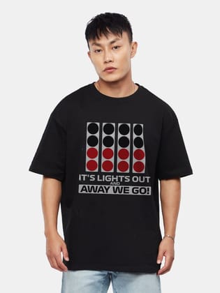 Its Lights Out F1 F1 Oversized T-Shirt-Black / S