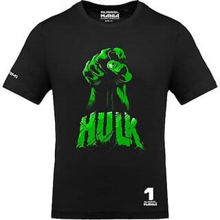 Fastbend Mens Black Printed Cotton Blend Round Neck T-Shirt