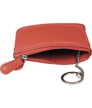 Calfnero Pink Men's Coin Purse Keychain ( Pack of 1 )