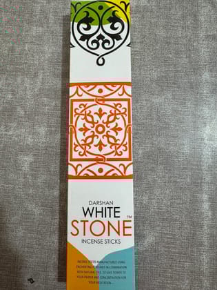 Darshan White Stone Incense Sticks, 100g