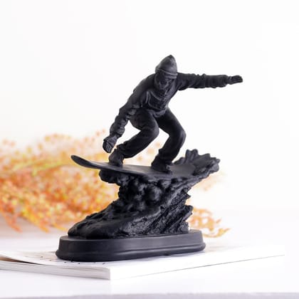 Mountain Rider Figurine-Smokey Black / H: 8.5 | L: 8 | W:7  (In inch)