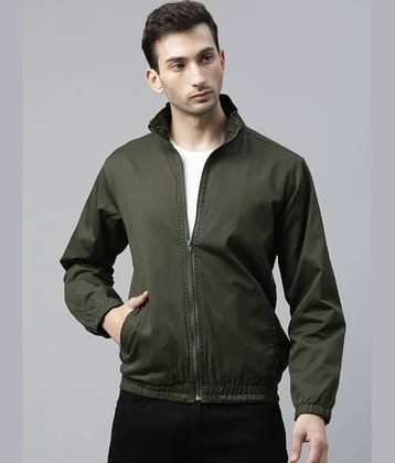 PP Kurtis Polyester Men's Casual Jacket - Olive ( Pack of 1 )