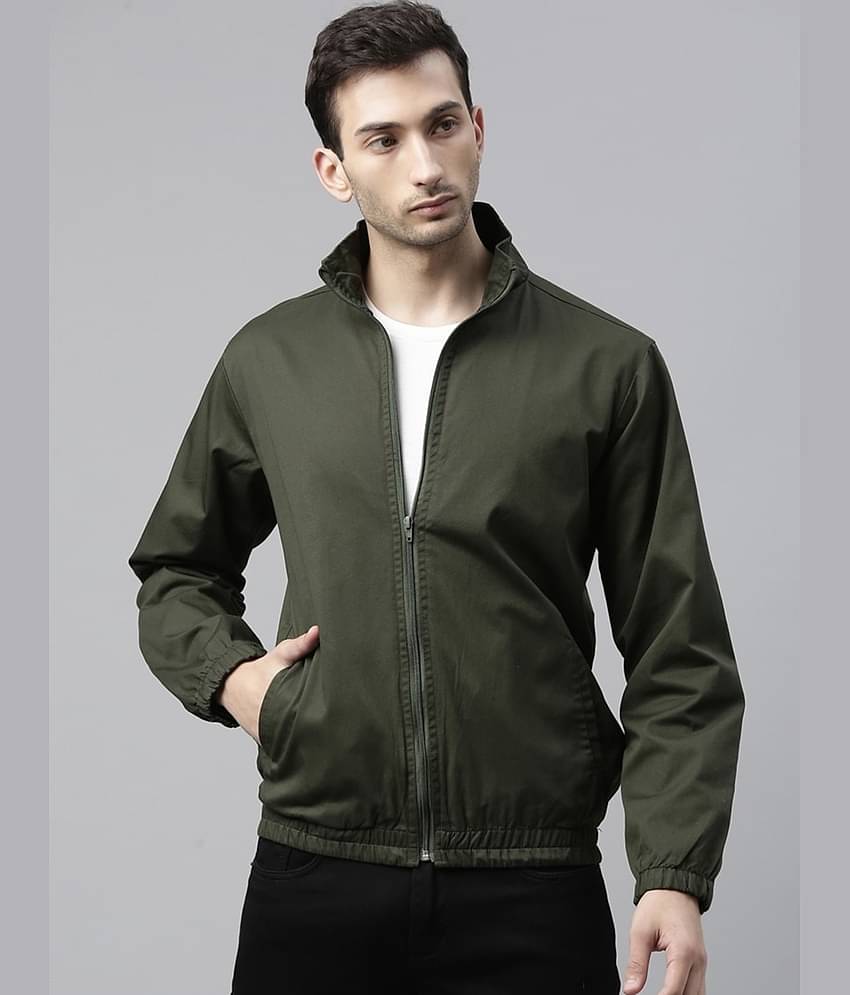 PP Kurtis Polyester Men's Casual Jacket - Olive ( Pack of 1 )