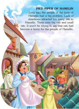 The Pied Piper of Hamelin Wonderful Shape Story Board Books for Age 4 -6 Years | 12 Pages Board Book [Board book] Dreamland Publications