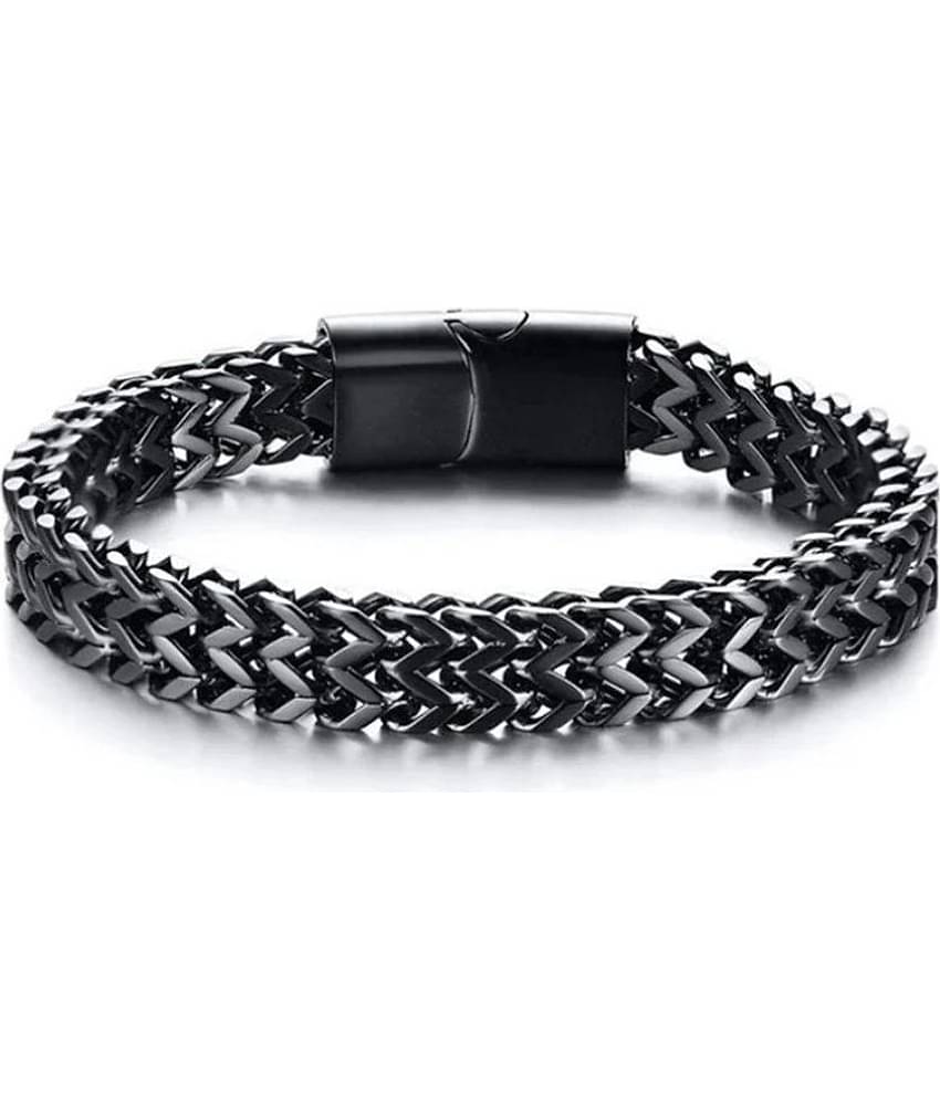 FASHION FRILL Black Bracelet ( Pack of 1 )