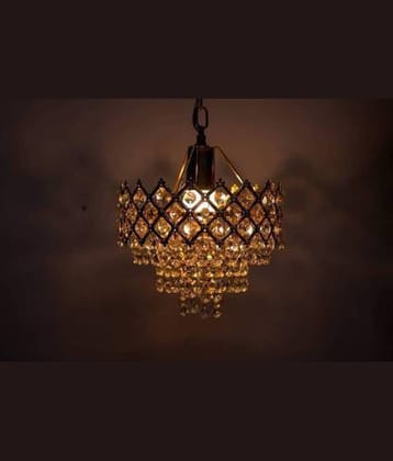Somil Glass Chandeliers Hanging Light Multi - Pack of 1