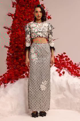 Sana Cutwork Lehenga Set-XS