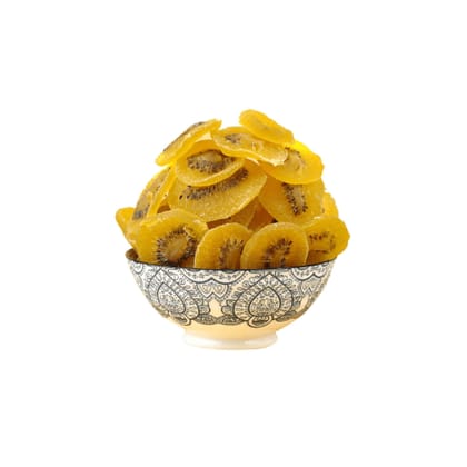 Ajfan Natural Dried Yellow Kiwi Slices | Naturally Dehydrated And Juicy Dry Fruits | Premium, 100 gm