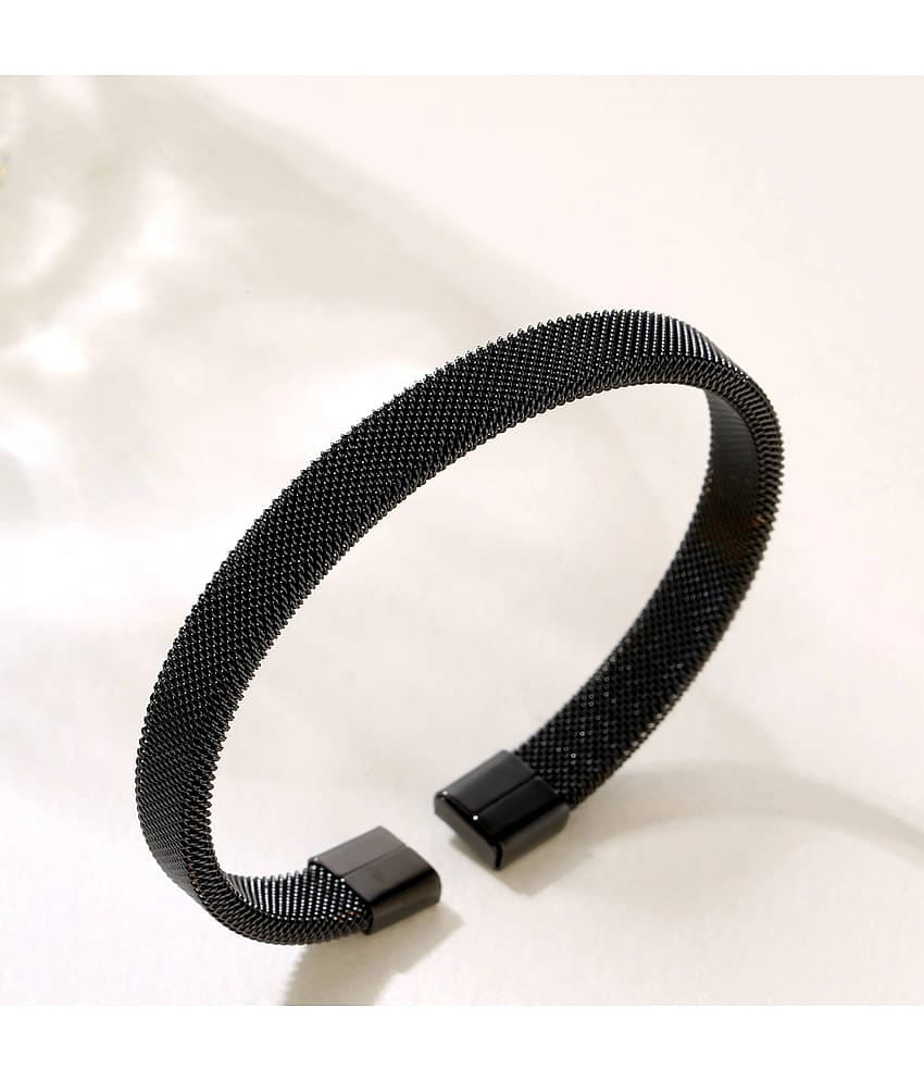 FASHION FRILL Black Bracelet ( Pack of 1 )
