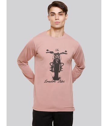 HVBK Pack of 1 Cotton Blend Regular Fit Men's T-Shirt ( Rose Gold )