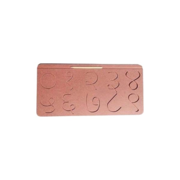 Wooden White Tracing Board Stencil (Marathi Numbers)